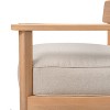 Acacia Wood Club Chair With Seat Cushion, Set of 1 - 4 of 4
