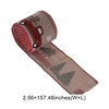 Unique Bargains Gift Wrap Ribbons Truck & Snowflake Colorful 157.48"x2.56" 1 Pc - 3 of 4