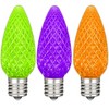 Novelty Lights C9 LED Faceted Christmas Replacement Bulbs Dimmable 25 Pack - 4 of 4