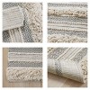 SEVOBAL Bath Rugs and Mats Woven Texture Stripe Bath Rug Washable Ultra Soft and Water Absorbent Bath Mats, Multicolored, 58"*22"*0.5" - 2 of 4