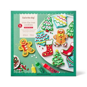 Christmas Trim the Tree Cookies Decorating Kit - 21.64oz/12ct - Favorite Day™ - 1 of 4