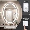 Oval Frameless Anti-Fog LED Wall Bathroom Mirror - 4 of 4