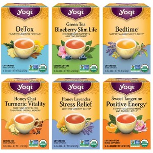 Yogi Tea - Yogi Favorites Variety Pack Gift Box -  96 ct , 6 Pack - 1 of 4
