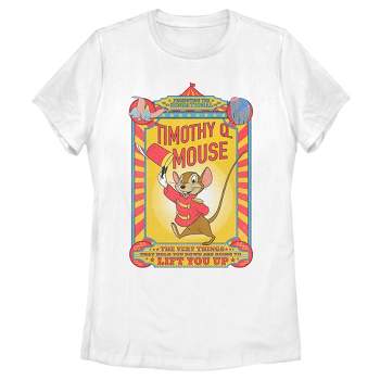Women's Dumbo Timothy Q. Mouse Circus Poster T-Shirt