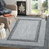 Living Room Rug, Washable Braided Rug, Non Slip Accent Carpet Braided Print, Indoor Rustic Area Rug Border Carpet for Bedroom Home Decor - 2 of 4