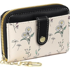 Clotth Womens Wallet - Vegan Leather Coin Purse for Wallet,Lightweight & Easy to Use Zipper Wallet with Keyring for Daily Outings - 1 of 4