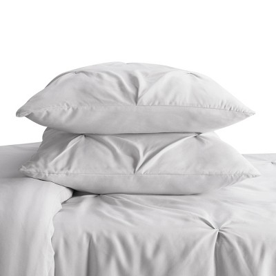 Full Gray Microfiber Bed in a Bag Set