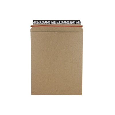 JAM Paper Stay-Flat Photo Mailer Envelopes 9.75 x 12.25 Brown Kraft 8866642