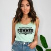 Simply Sage Market Women's Checkered Summer Varsity Racerback Tank - 2 of 4