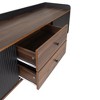 GlasFlength TV Stands and Consoles, Stylish Entertainment Center for Living Room, Modern Design for Classic Interiors, Multicolored,63”*15.75”*22.83" - 2 of 4