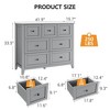 Wood Dresser with 7 Drawers, Modern Chest of Drawers - 4 of 4