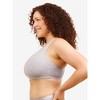 Leading Lady Women's The Serena - Wireless Racerback Cotton Sports Bra (514) - 3 of 4