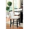 NicBex Dining Chair Set of 2 Leatherette Kitchen Upholstered Chairs with Solid Wood Legs,Black+White - 4 of 4