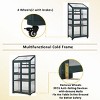 Wooden Storage Sheds,Greenhouses Near Me,Greenhouse With Wheels And Adjustable Shelves,Furniture Indoor,Outdoor Furniture -Maison Boucle - 2 of 4