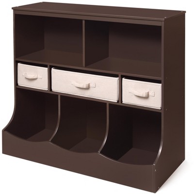 Badger Basket Combo Bin Storage Unit with Three Baskets