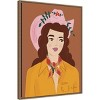 Amanti Art 23"x30" Cowgirl I by Farida Zaman Framed Canvas Wall Art - 2 of 4