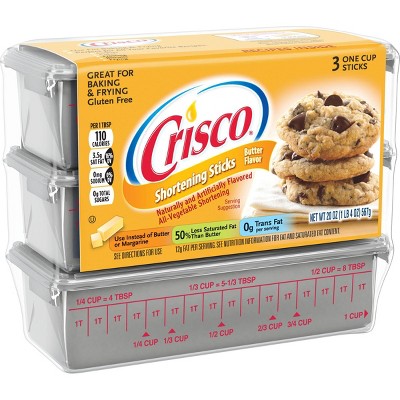 Crisco Butter Flavor All-Vegetable Shortening Baking Sticks - 20oz -3ct