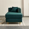 84.65" Chesterfield Velvet Sofa and Gold Trim Tufted Couch with Pocket Spring Cushions, 750lb Capacity Solid Pine Frame - 3 of 4