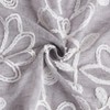 Dainty Home Rita 2-pack Linen Textured Grommet Window Panels With 3d Chenille Floral Embroidery - 4 of 4