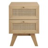 Modway Soma 2-Drawer Nightstand - Mid-Century Modern Wood Bedside Table with Storage Drawers for Bedroom or Guest Room - 4 of 4