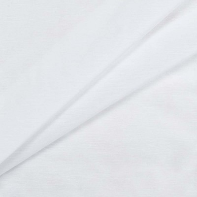 White Cotton Polyester Light-Filtering Rod Pocket Door Panel