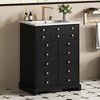 Dexmalle Black 24" Bathroom Vanity with a Drawer & Two Soft-Closing Doors - 3 of 4