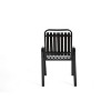 Maliang 5-Piece Plastic chair and steel table Outdoor Dining Set, plastic Chairs and Table Set for Garden Patio - 3 of 4