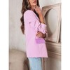 MISSKY Women's 2024 Fall Casual Blazers Long Sleeve Lapel Open Front Button Work Blazer Jackets with Pockets - 2 of 4