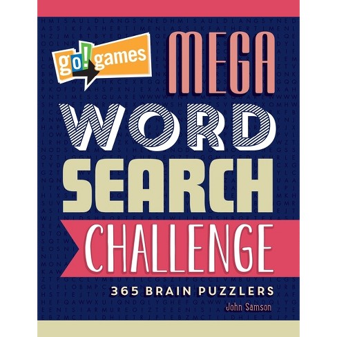 Go!Games Mega Word Search Challenge - (Go!games) by John Samson (Paperback)