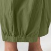 Summer Casual Pants for Women Cotton Blend Linen Pants with Pockets Calf Length Cuff Lounge Pants Harem pants for Summer Beach Resorts Outfits - 2 of 4