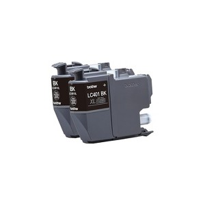 Brother LC401 Black High Yield Ink Cartridge 2/Pack (LC401XL2PKS) - 1 of 3