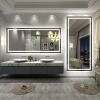 Apmir Super Bright Front & Back LED Lighted Anti-Fog Aluminum Alloy Framed Tempered Glass Bathroom/Vanity Mirror with ETL & 3-Year Warranty - 3 of 4