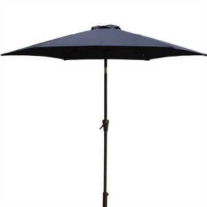 9' Aluminum Outdoor Patio Umbrella with Carry Bag - Wellfor - 1 of 4