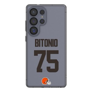 NFL Cleveland Browns Players Game Tactic Clear Cell Phone Case for Samsung Galaxy - 1 of 4