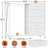 Aheaplus Rollway Dresser with Charge Station and LED Light, Chest With Drawers for Kids Room - 3 of 4