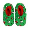 Peanuts Snoopy Holiday Print Youth Green Slipper Socks - 2 of 4