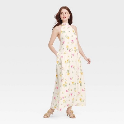 Women's Tie Neck Maxi Dress - A New Day™