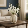 Sculptural Ceramic Flower Vase for Office, Living Room Decor, Table, and Bedroom Display - House Decor with Style for Any Space - 2 of 4
