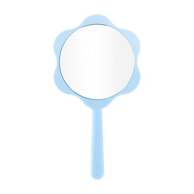 Unique Bargains Cartoon Shape Handheld Mirror Blue 1 Pc : Target