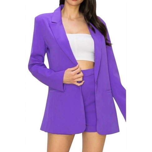 Women's Suit Jacket & Shorts Set - RIVIR - image 1 of 2