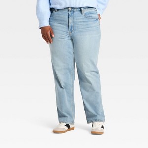 Women's Highest-Rise Vintage Straight Jeans - Universal Thread™ - 1 of 3