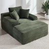 NicBex Modern Velvet Oversized Armrest Sofa Futon Couch with Soft Pillows,Comfortable Sleeper Sofa for Living Room,Apartment - 2 of 4