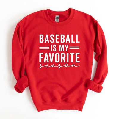 Simply Sage Market Women's Graphic Sweatshirt Baseball Is My Favorite Season