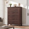 5 Drawer Dresser for Bedroom, Tall Freestanding Chest with Wood Frame and Vertical Storage, Closet Organizer for Entryway or Living Room - 4 of 4