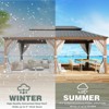 EROMMY Heavy-Duty 20 FT x 14 FT Metal Hardtop Gazebo - 4 of 4