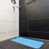 Blue bathtub mat non-slip shower mat BPA free massage antibacterial with suction cup washable - 4 of 4