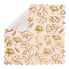 Sparkle and Bash 50 Pack Floral Paper Napkins, Scalloped Cocktail Napkins for Wedding & Birthday Party Decoration Supplies, Pink 5 x 5 In - 3 of 4