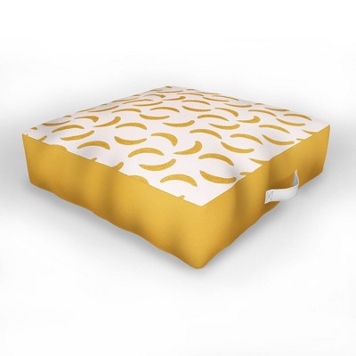 Hello Twiggs Yellow Banana Outdoor Floor Cushion - Deny Designs