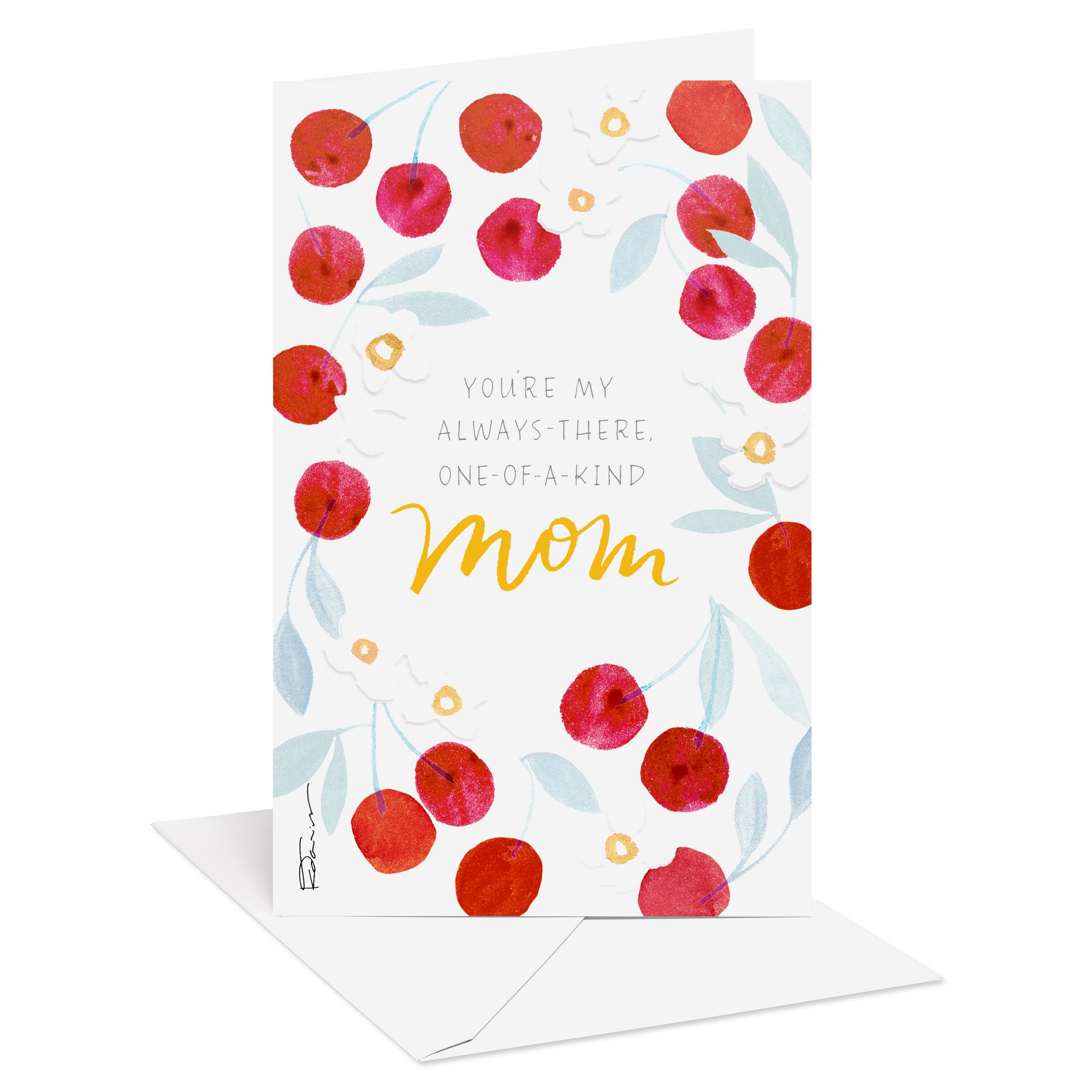 Mother's Day Card for Mom, Great Listener, Includes Envelope, Designed by Kathy Davis