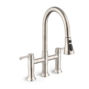 PROOX Double Handle Bridge Kitchen Faucet - 1 of 4